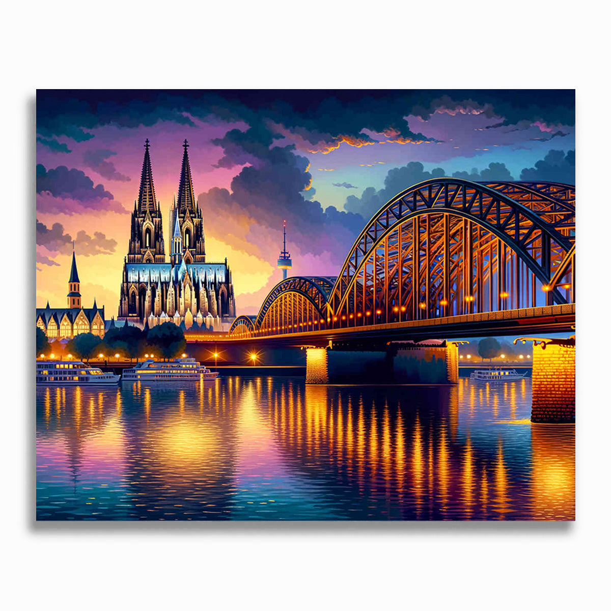 Malen nach Zahlen - Stadtbild Köln