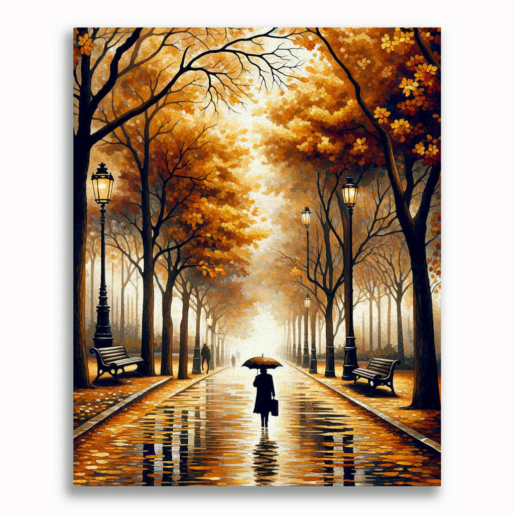 Malen nach Zahlen - Stadtpark Herbst