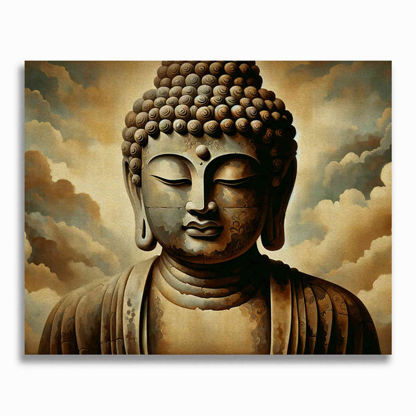 Malen nach Zahlen - Stein Buddha