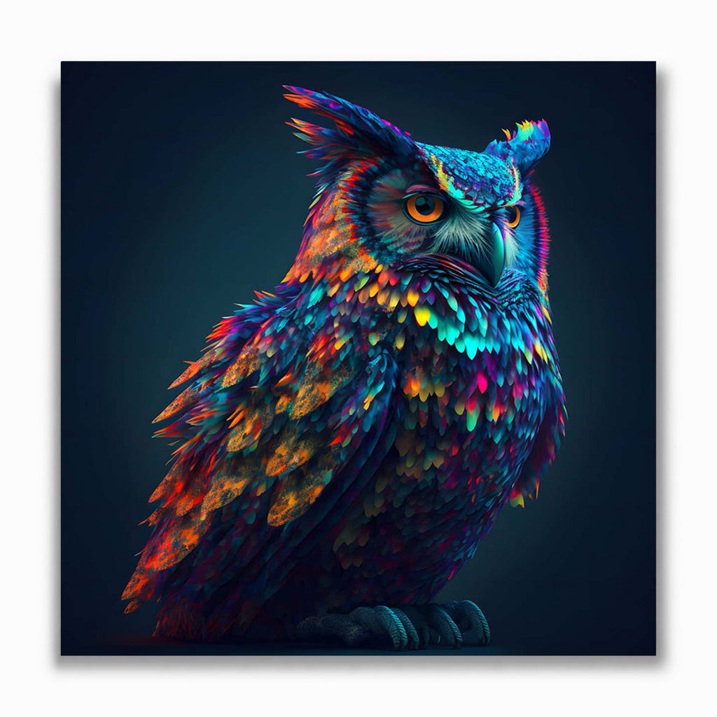 Malen nach Zahlen - Stolze Eule bei Nacht