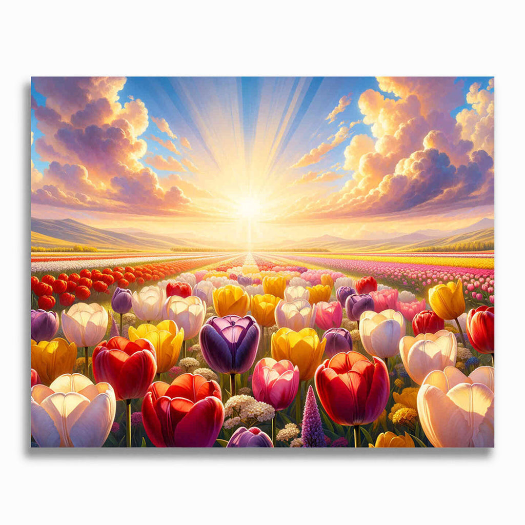 Malen nach Zahlen - Strahlender Morgen