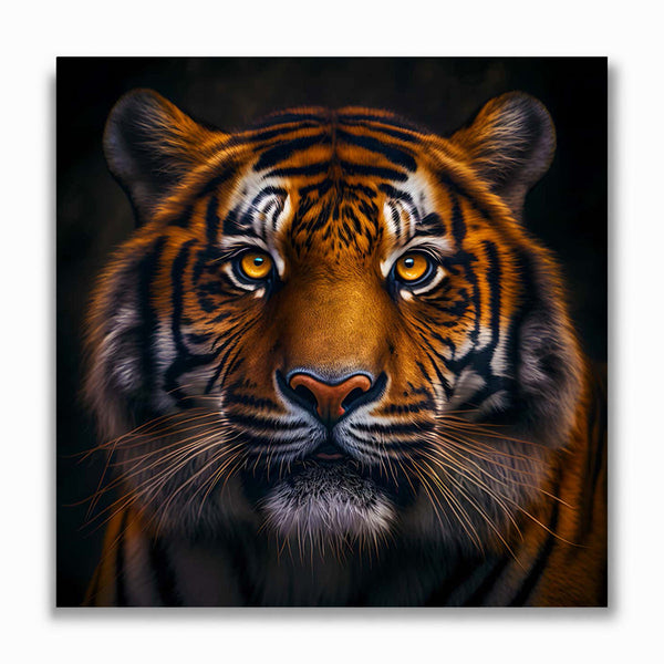 Malen nach Zahlen - Tiger frontaler Blick