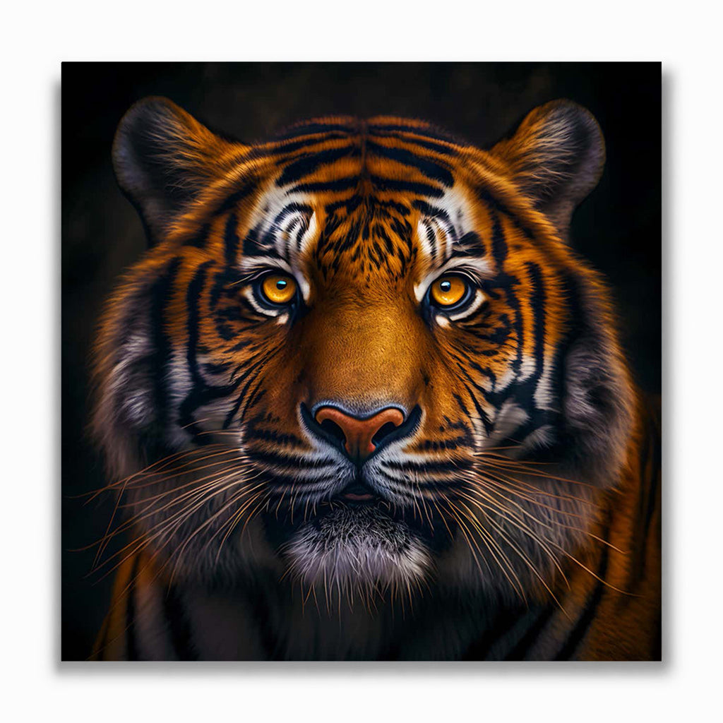 Malen nach Zahlen - Tiger frontaler Blick