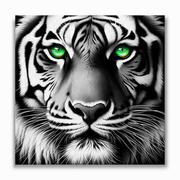 Malen nach Zahlen - Tiger mit grünen Augen