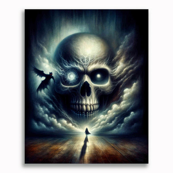 Malen nach Zahlen - Totenkopf Vampir