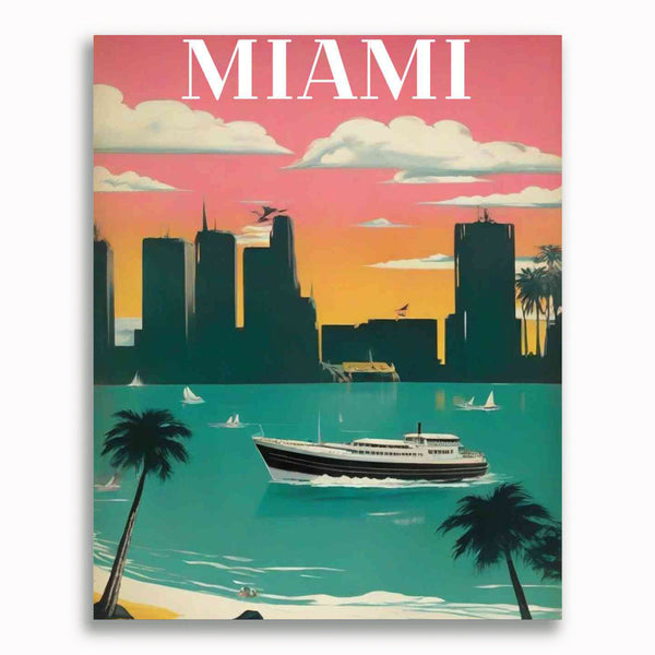 Malen nach Zahlen - Traum von Miami