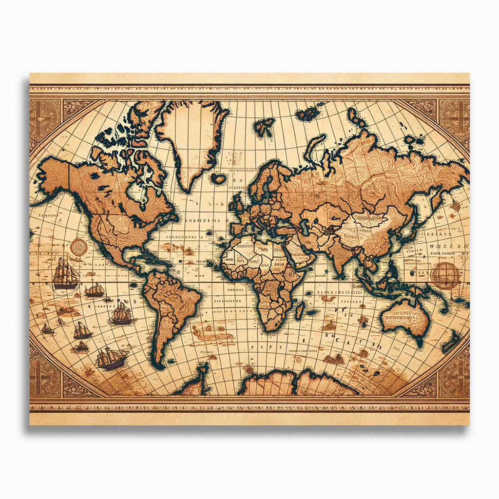 Malen nach Zahlen - Vergangene Welten