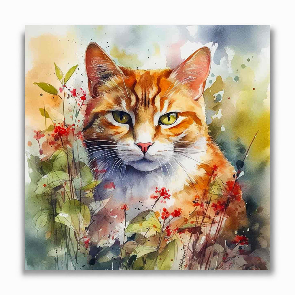 Malen nach Zahlen - Verschmitzte Katze