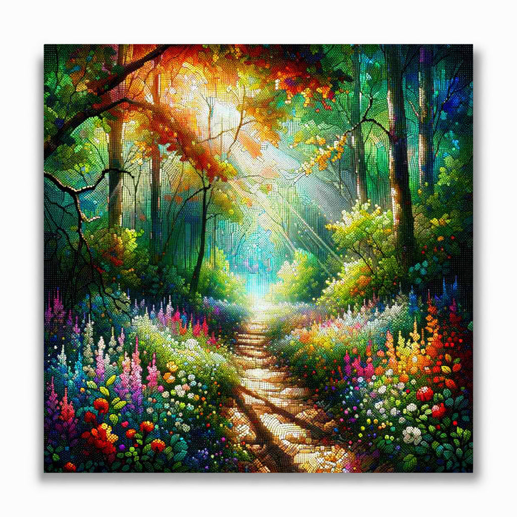 Malen nach Zahlen - Waldschein