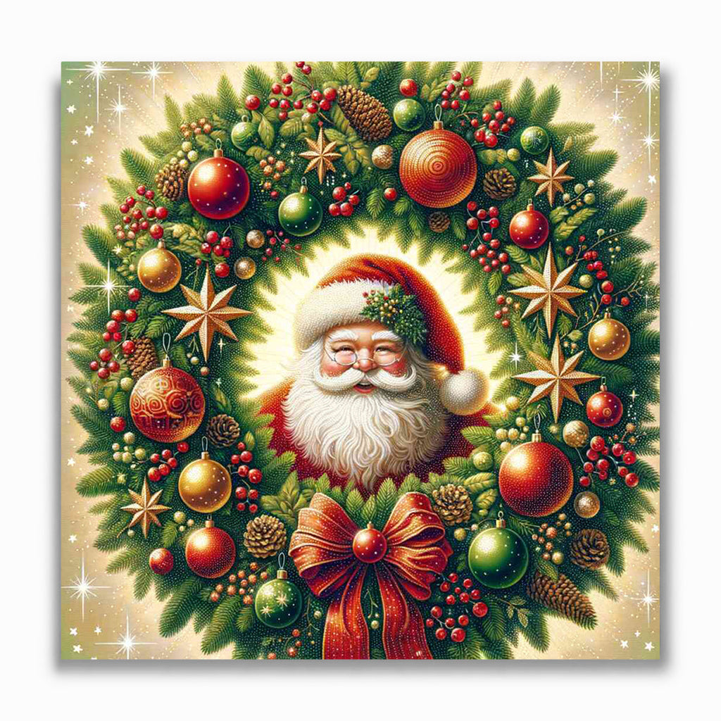 Malen nach Zahlen - Weihnachtskranz