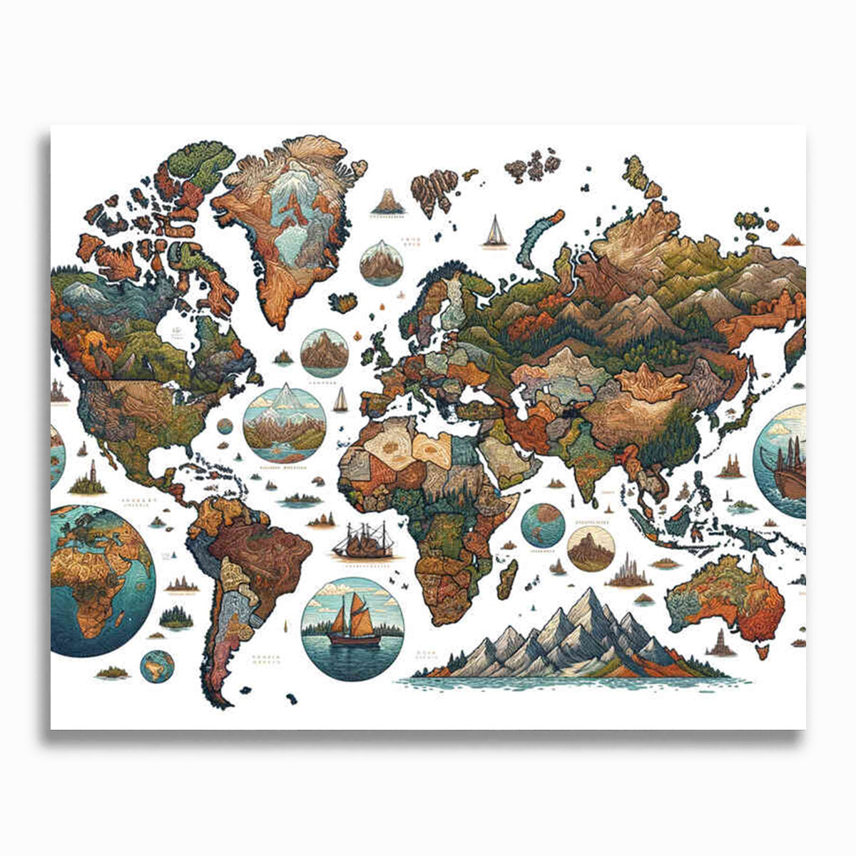 Malen nach Zahlen - Welt der Fantasie