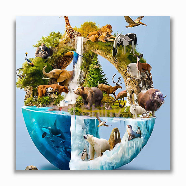 Malen nach Zahlen - Welt der Tiere