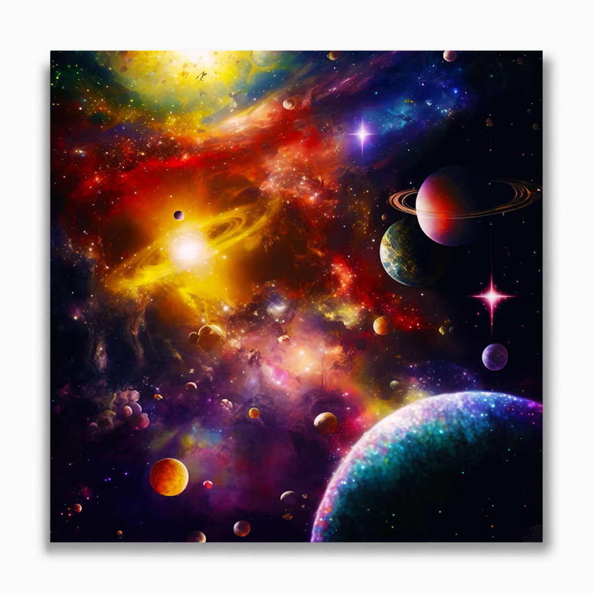 Malen nach Zahlen - Weltraumnebel