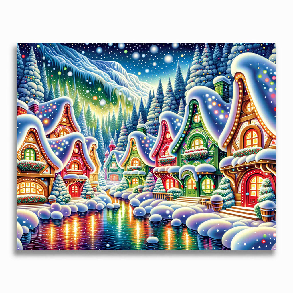 Malen nach Zahlen - Wichteldorf