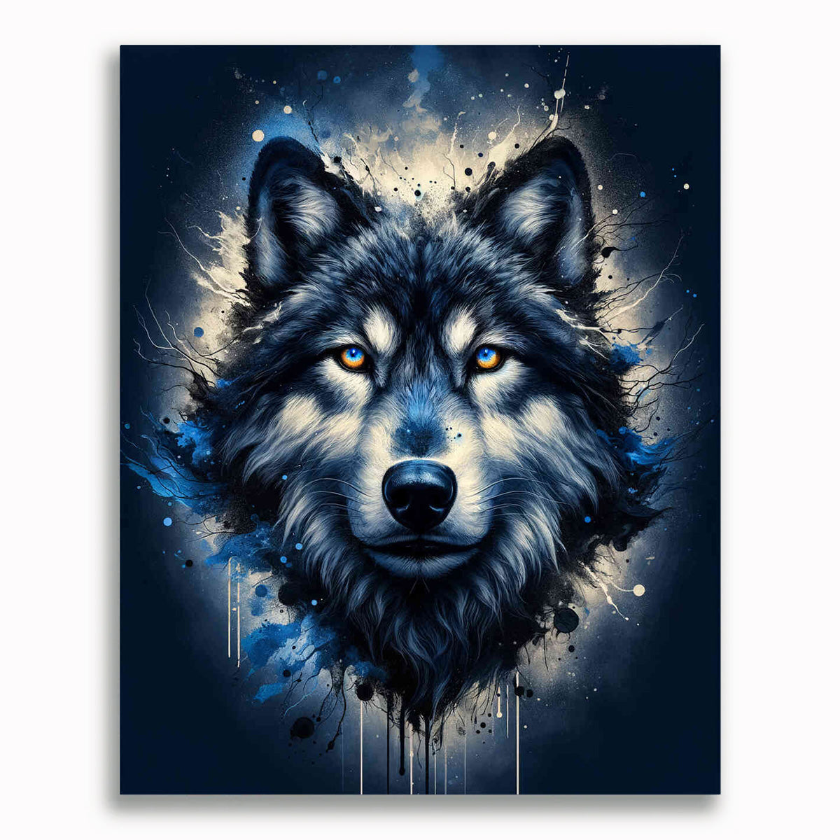 Malen nach Zahlen - Wolf Farbe