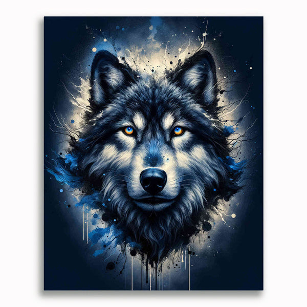 Malen nach Zahlen - Wolf Farbe