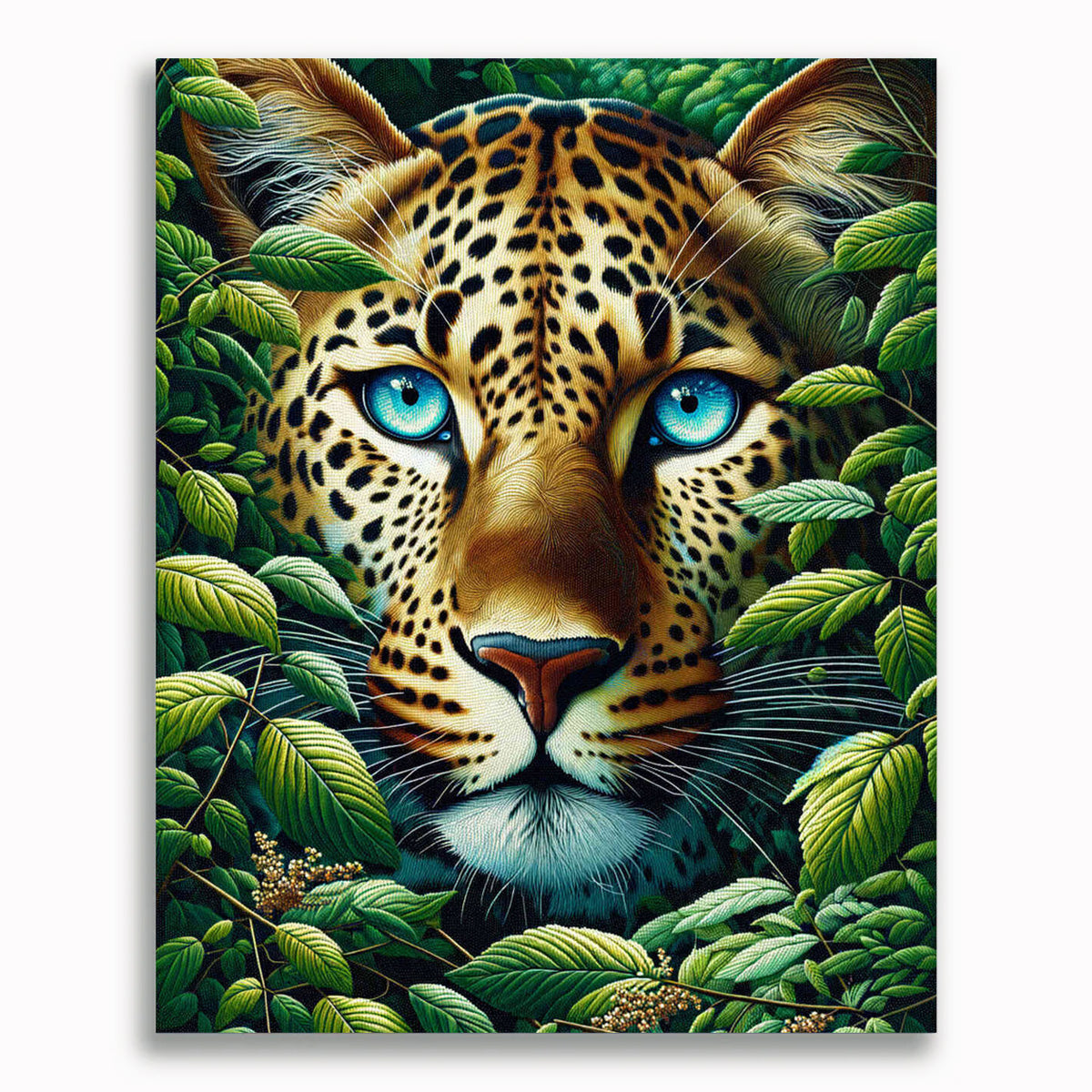Malen nach Zahlen - Zufriedener Leopard