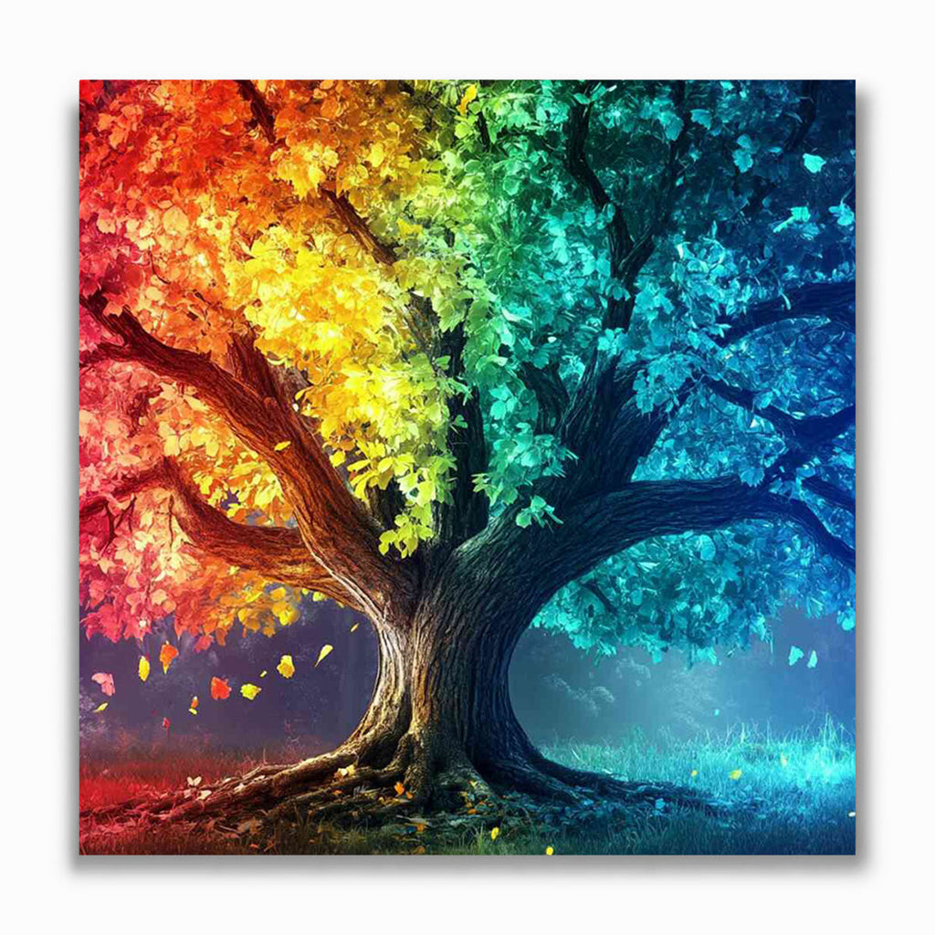 Malen nach Zahlen - Baum der Zauberfarben