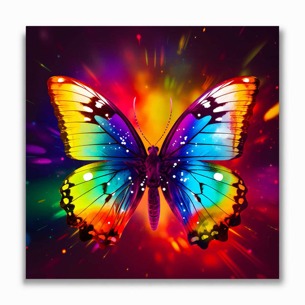 Malen nach Zahlen - Regenbogen Schmetterling