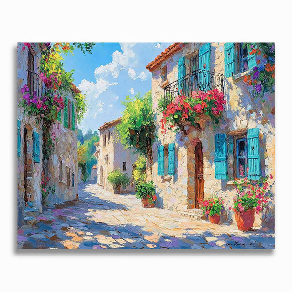 Malen nach Zahlen - Mediterranes Farbenspiel