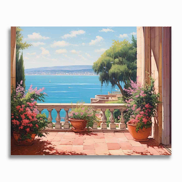 Malen nach Zahlen - Mediterranes Flüstern, Terrasse