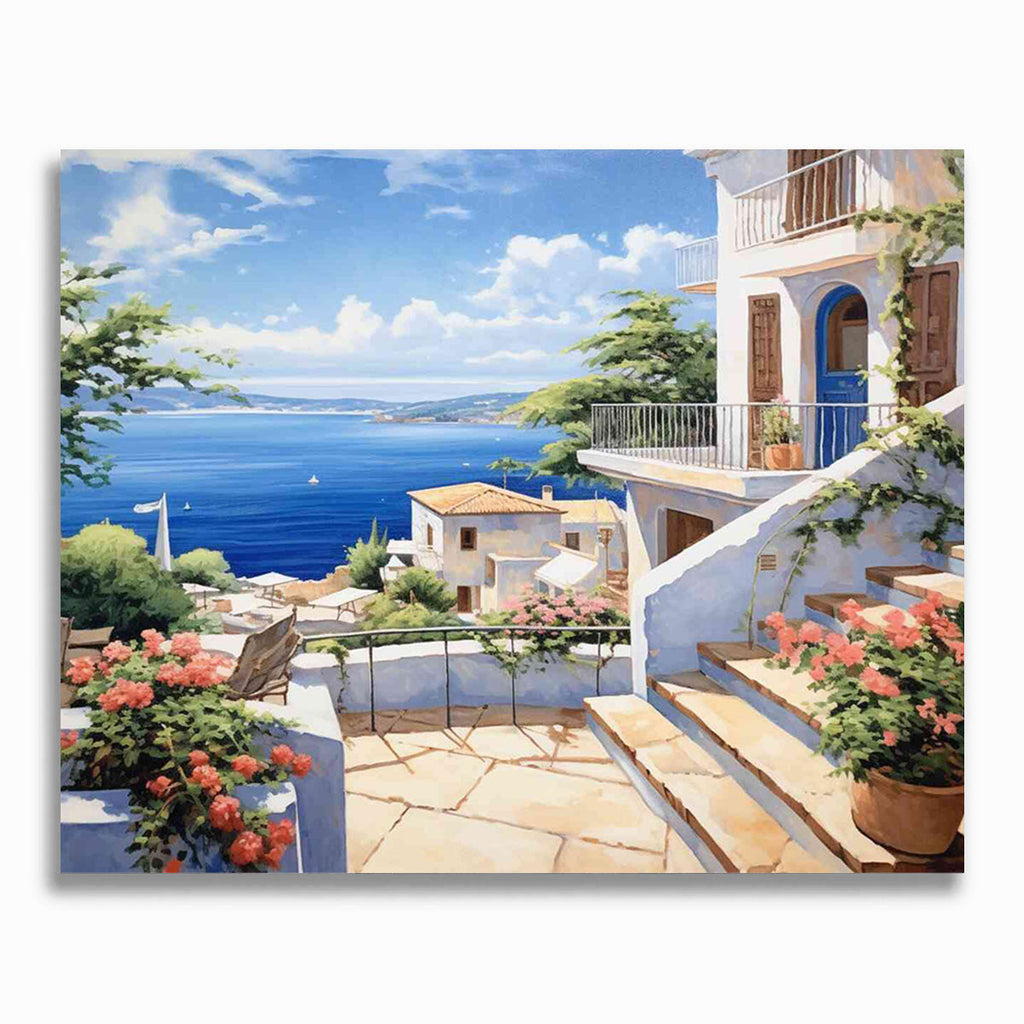 Malen nach Zahlen - Mittelmeertraum