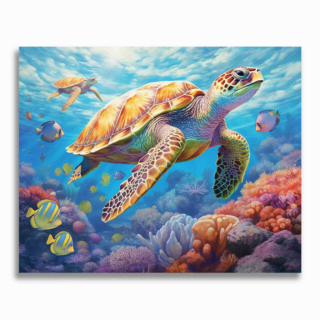 Malen nach Zahlen - Ozeanischer Traumflug