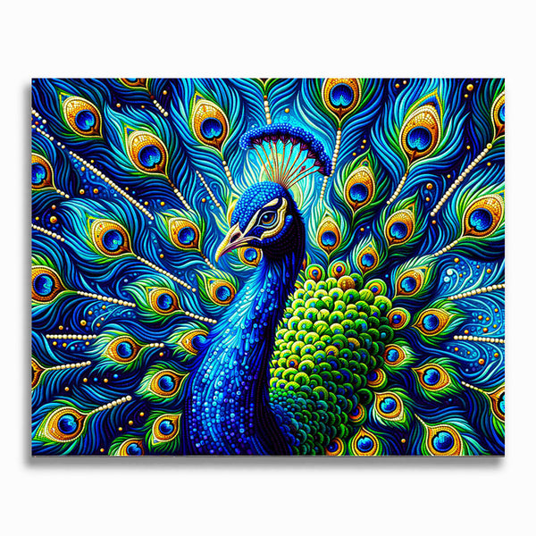Pfau - Malen nach Zahlen