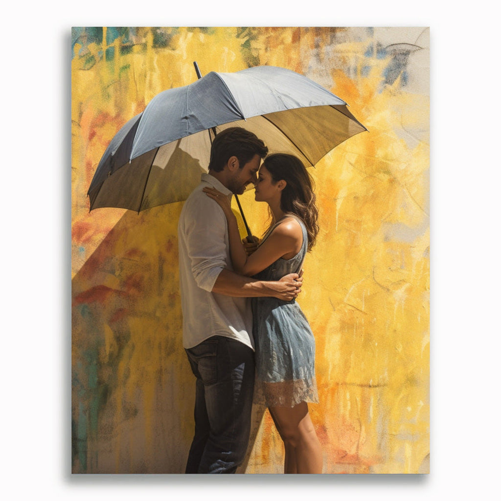 Romantisch, Mann mit Frau - Malen nach Zahlen