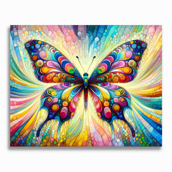 Schmetterling, Bunt – Malen nach Zahlen