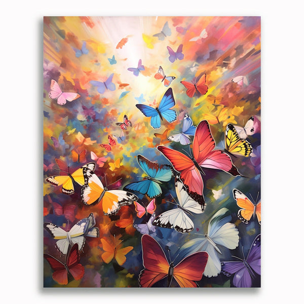 Schmetterlinge - Malen nach Zahlen