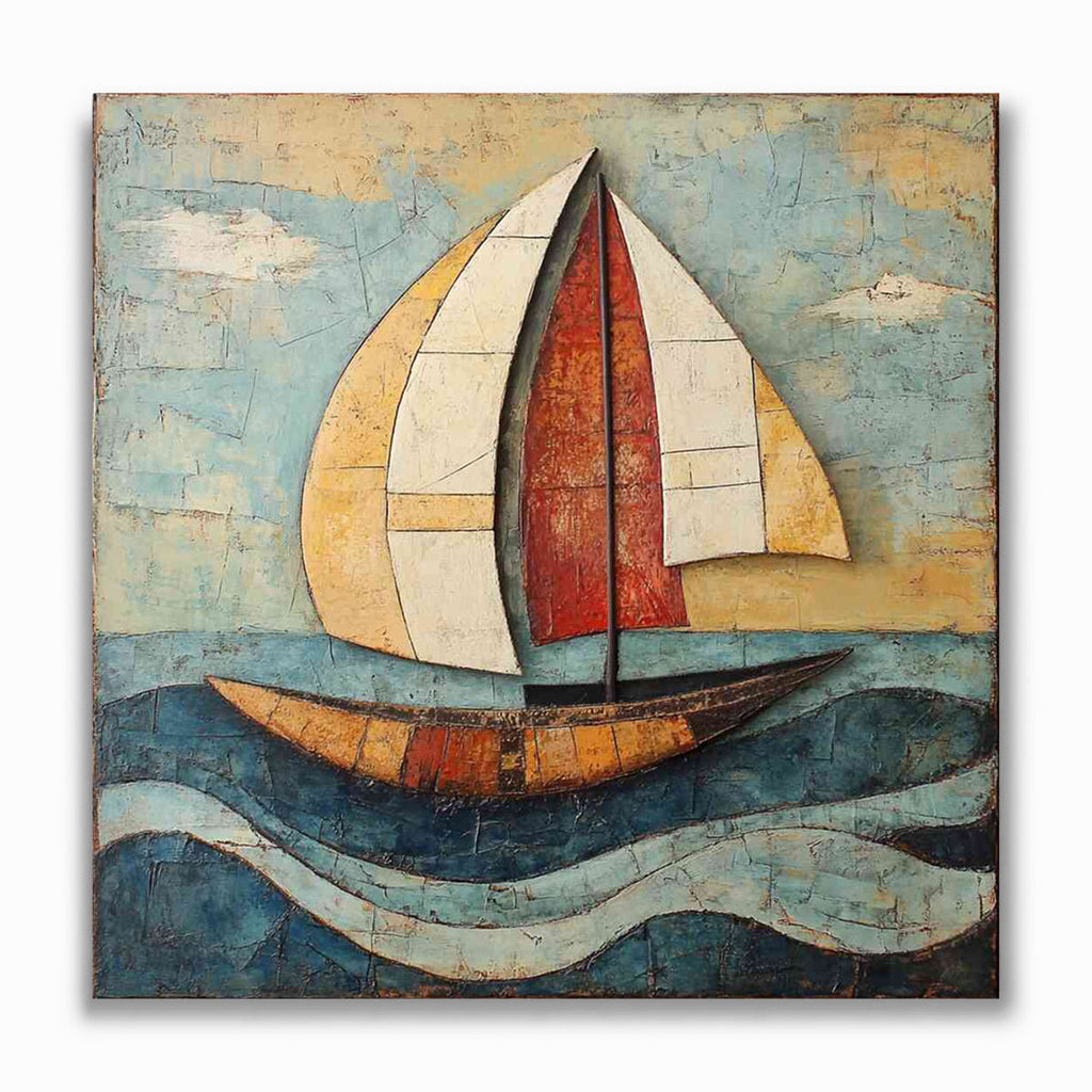 Malen nach Zahlen - Segel der Freiheit, Abstrakt