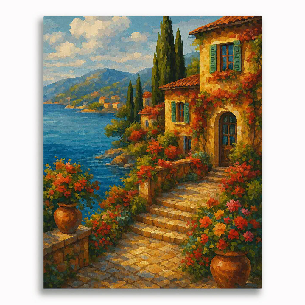 Malen nach Zahlen - Sommerträume am Mittelmeer