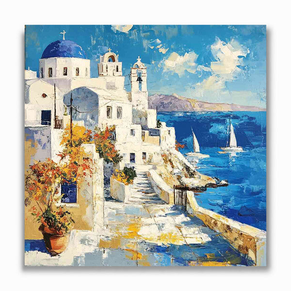 Malen nach Zahlen - Sonnenzauber über Santorini