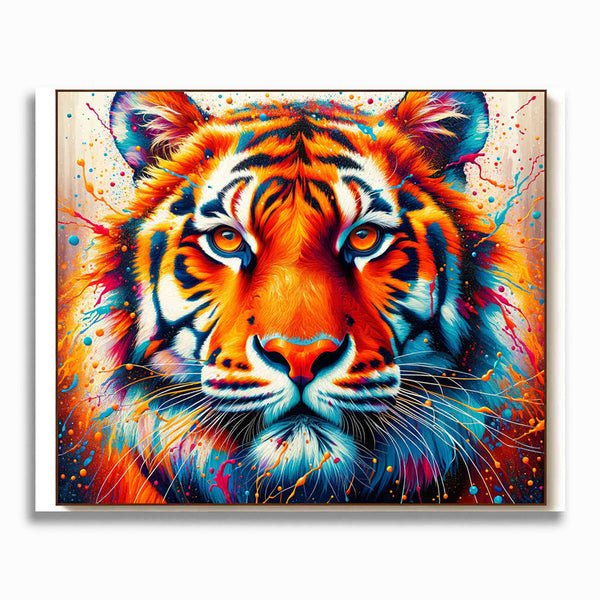 Tiger frontal - Malen nach Zahlen