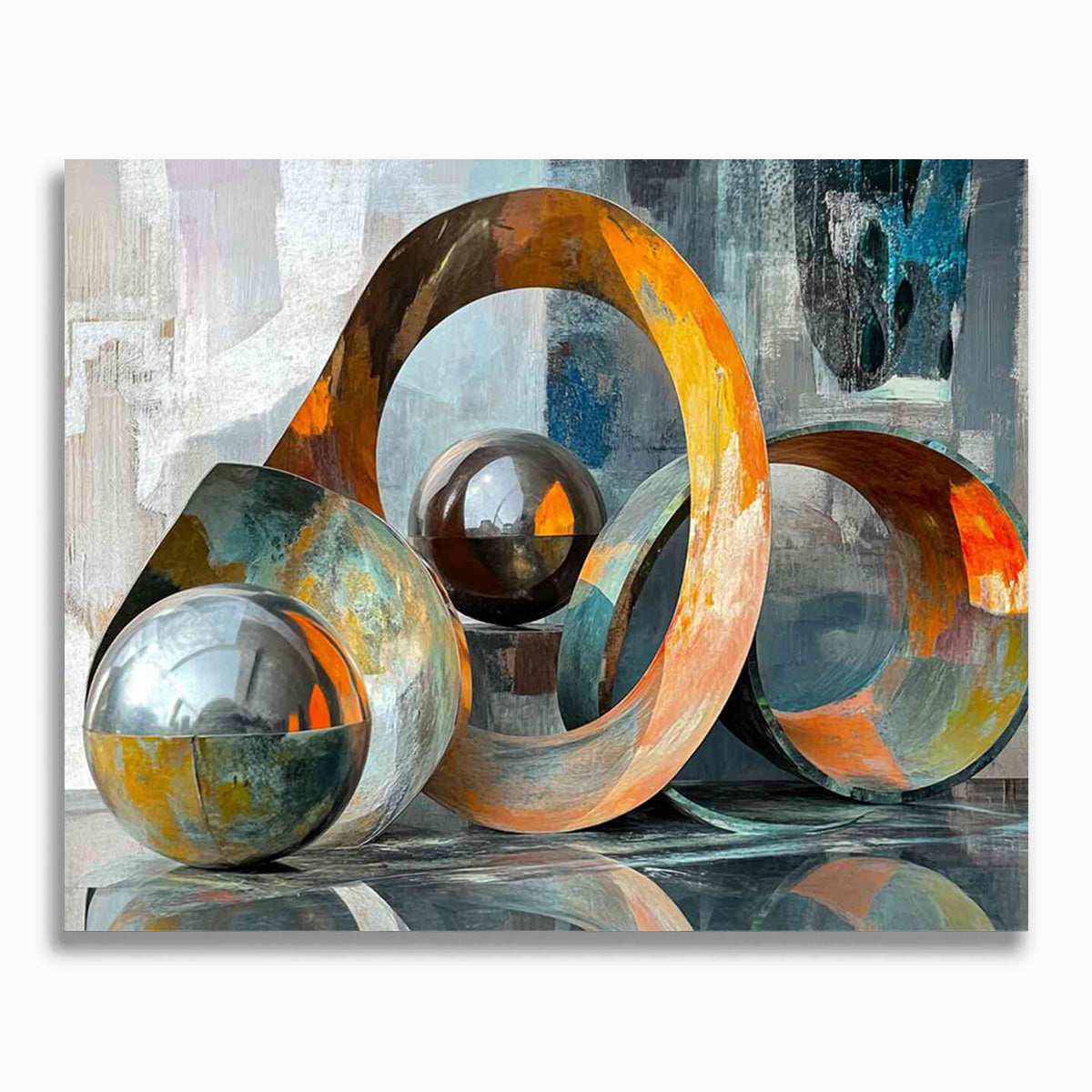 Malen nach Zahlen - Unendliche Reflexionen