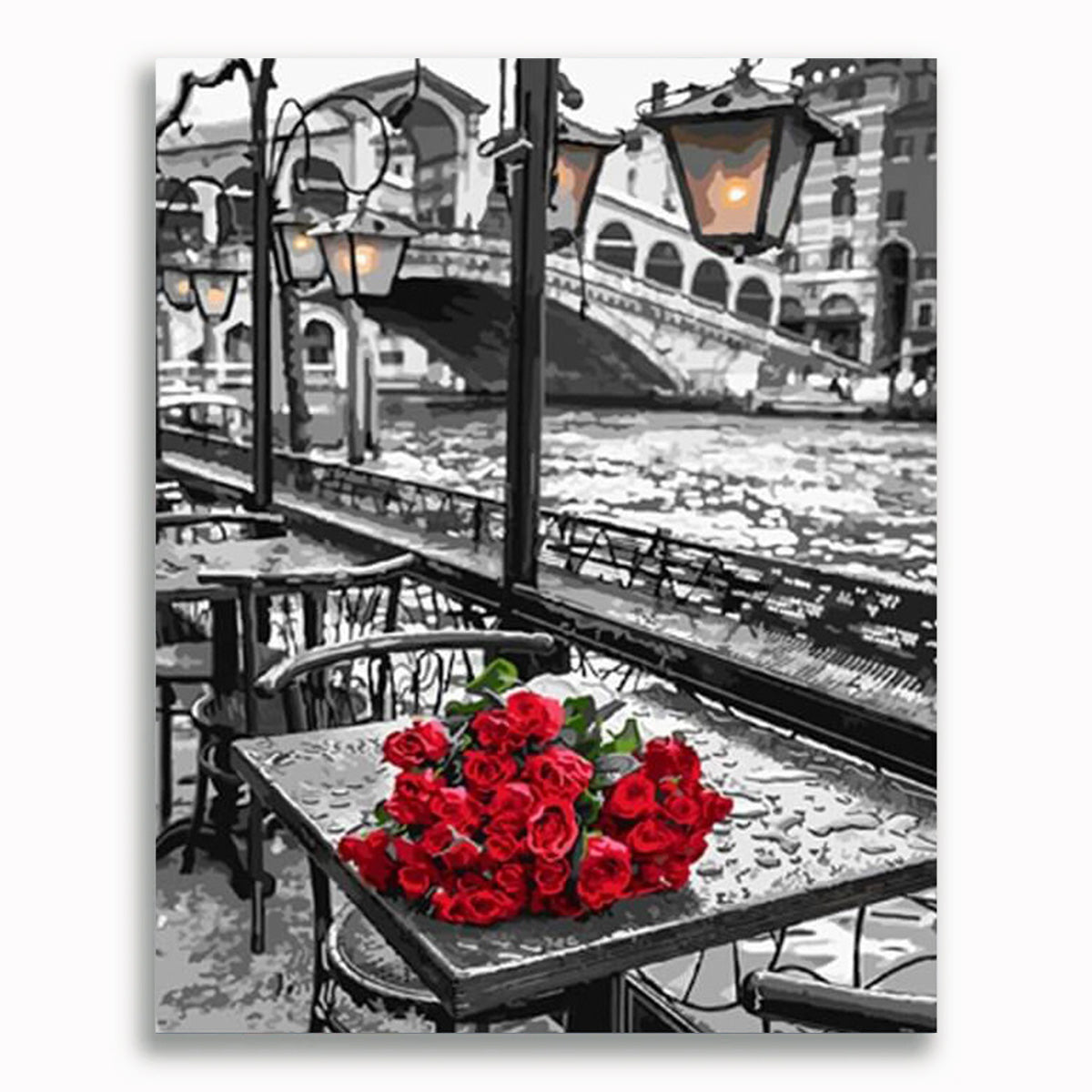 Venedig, Rosen – Malen nach Zahlen