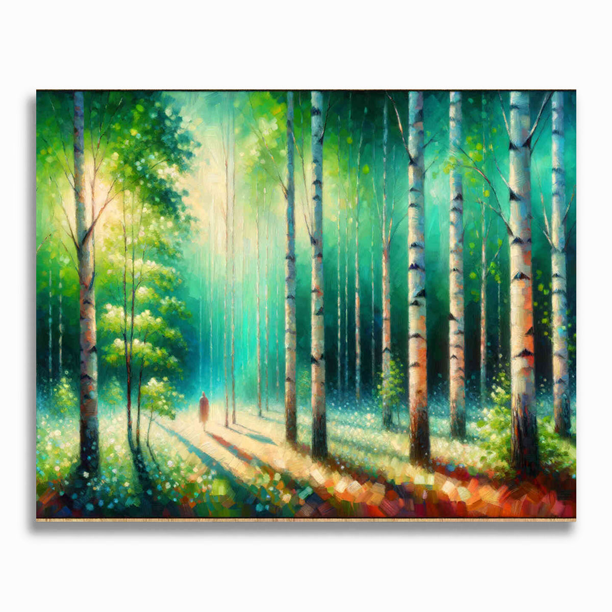 Wald, Birken – Malen nach Zahlen
