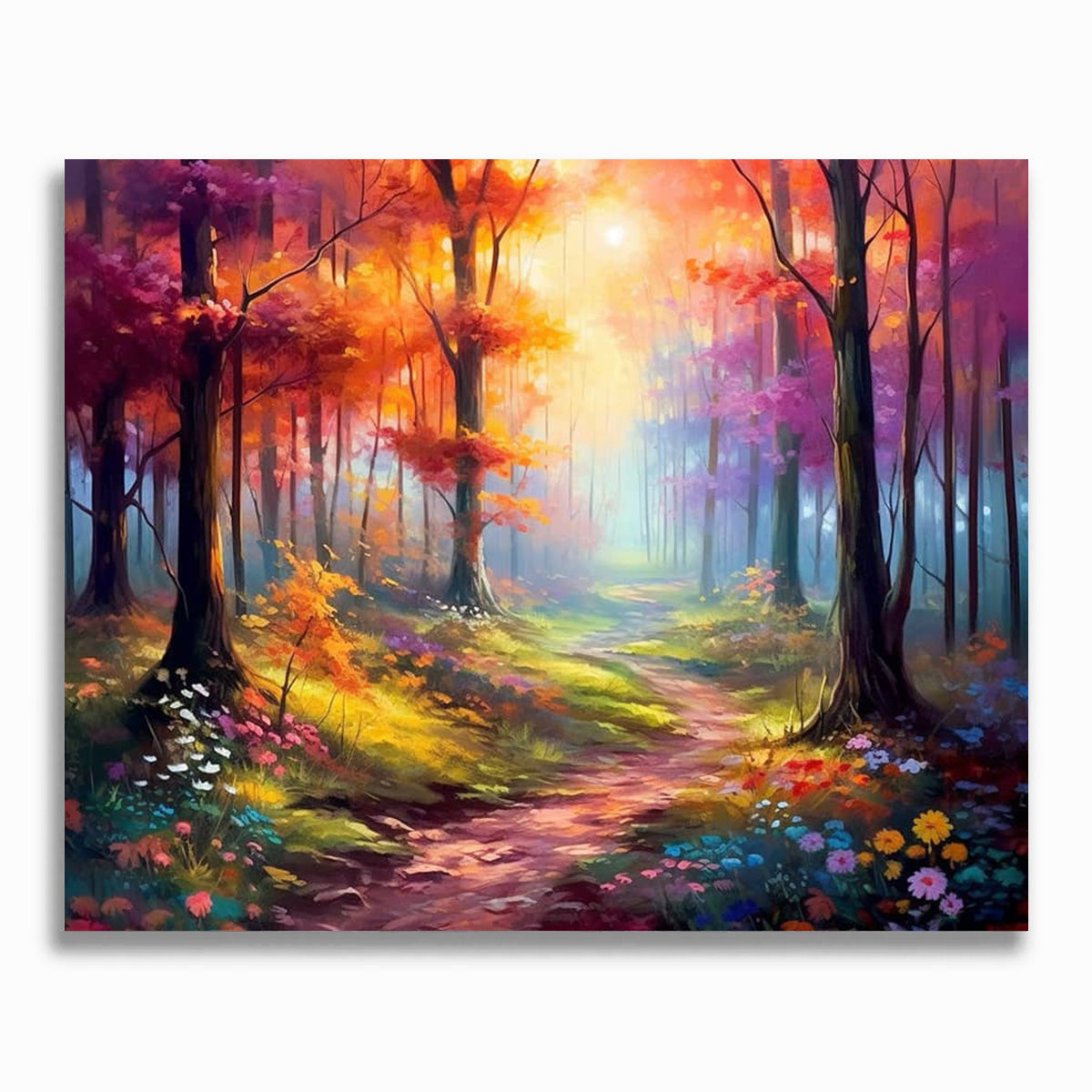 Wald im Herbst - Malen nach Zahlen