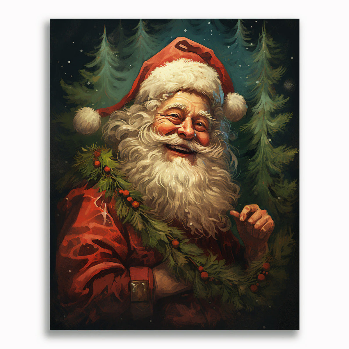 Weihnachtsmann - Malen nach Zahlen