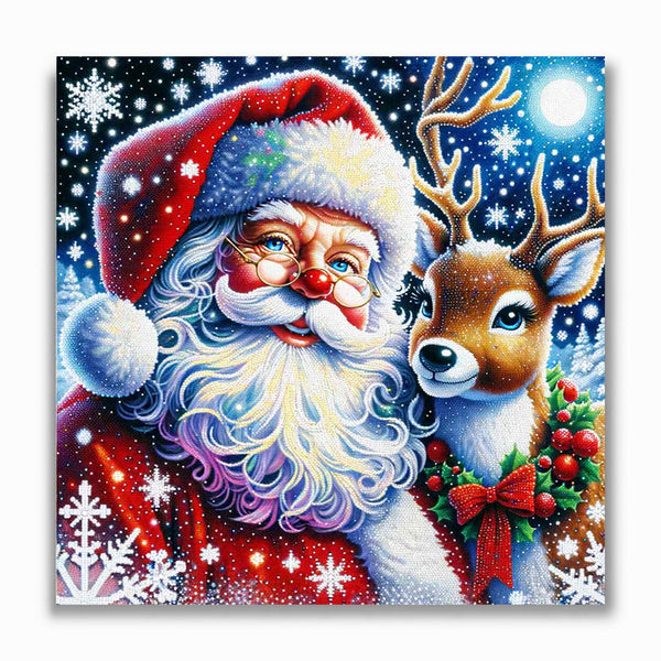 Weihnachtsmann & Rudi - Malen nach Zahlen