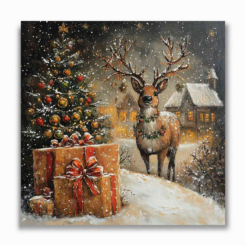 Malen nach Zahlen - Winterliches Wunder