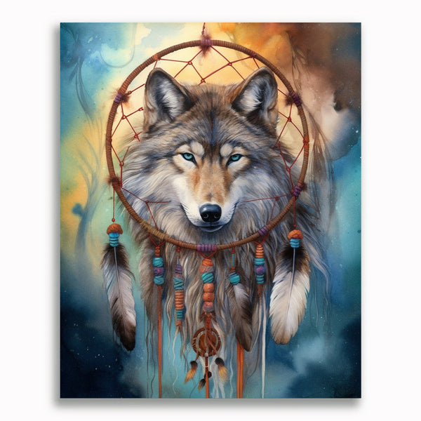 Wolf, Mystery - Malen nach Zahlen