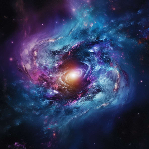 Diamond Painting - Kosmische Harmonie, galaxy-inspired artwork with brilliant colors and luminous details.✨👩‍🎨 Includes acrylic diamonds and tools.