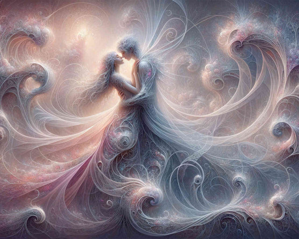 Malen nach Zahlen - Küssendes Paar, Fantasy