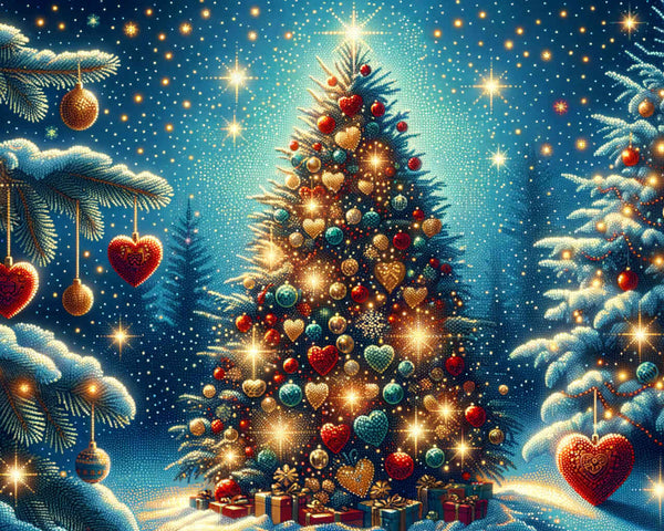Malen nach Zahlen - Funkelnder Weihnachtsbaum