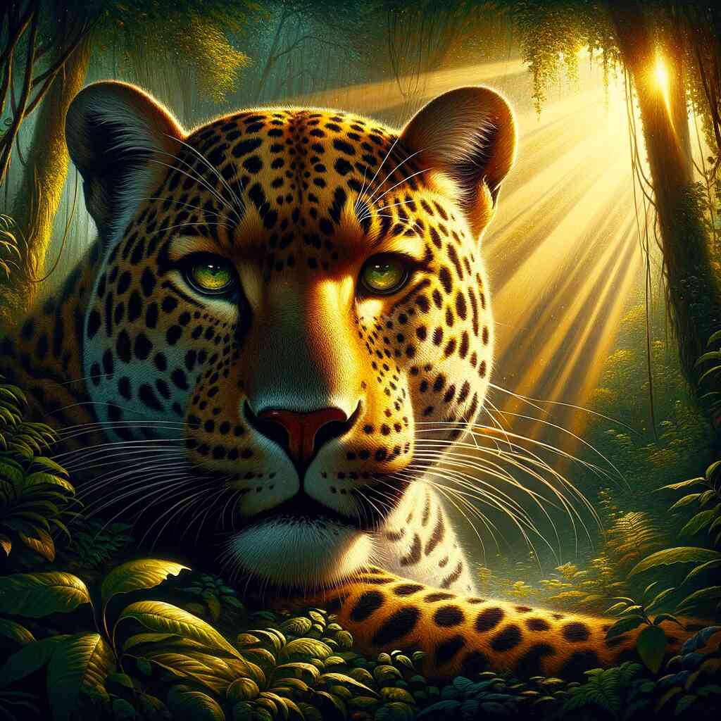 Malen nach Zahlen - Leopard Portrait
