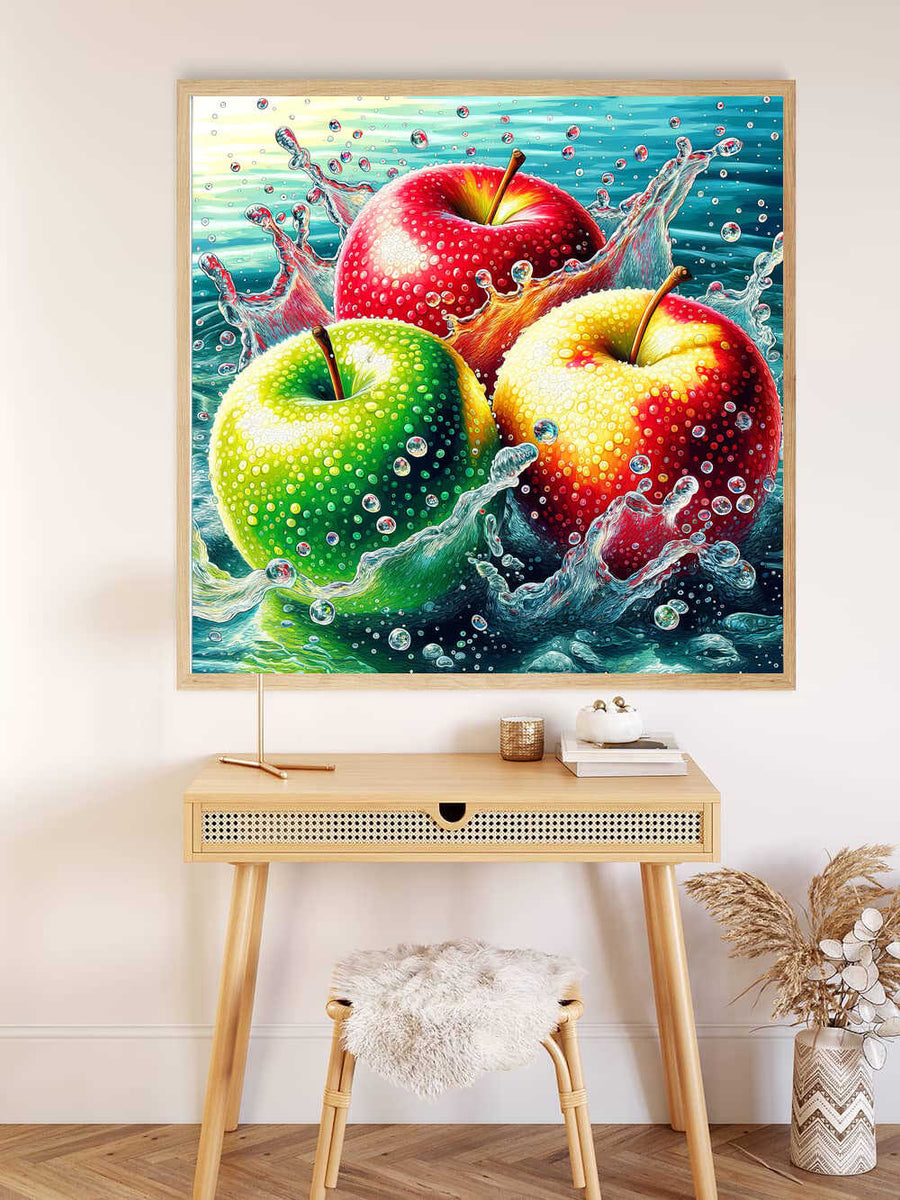 Malen nach Zahlen - Apfel Farben