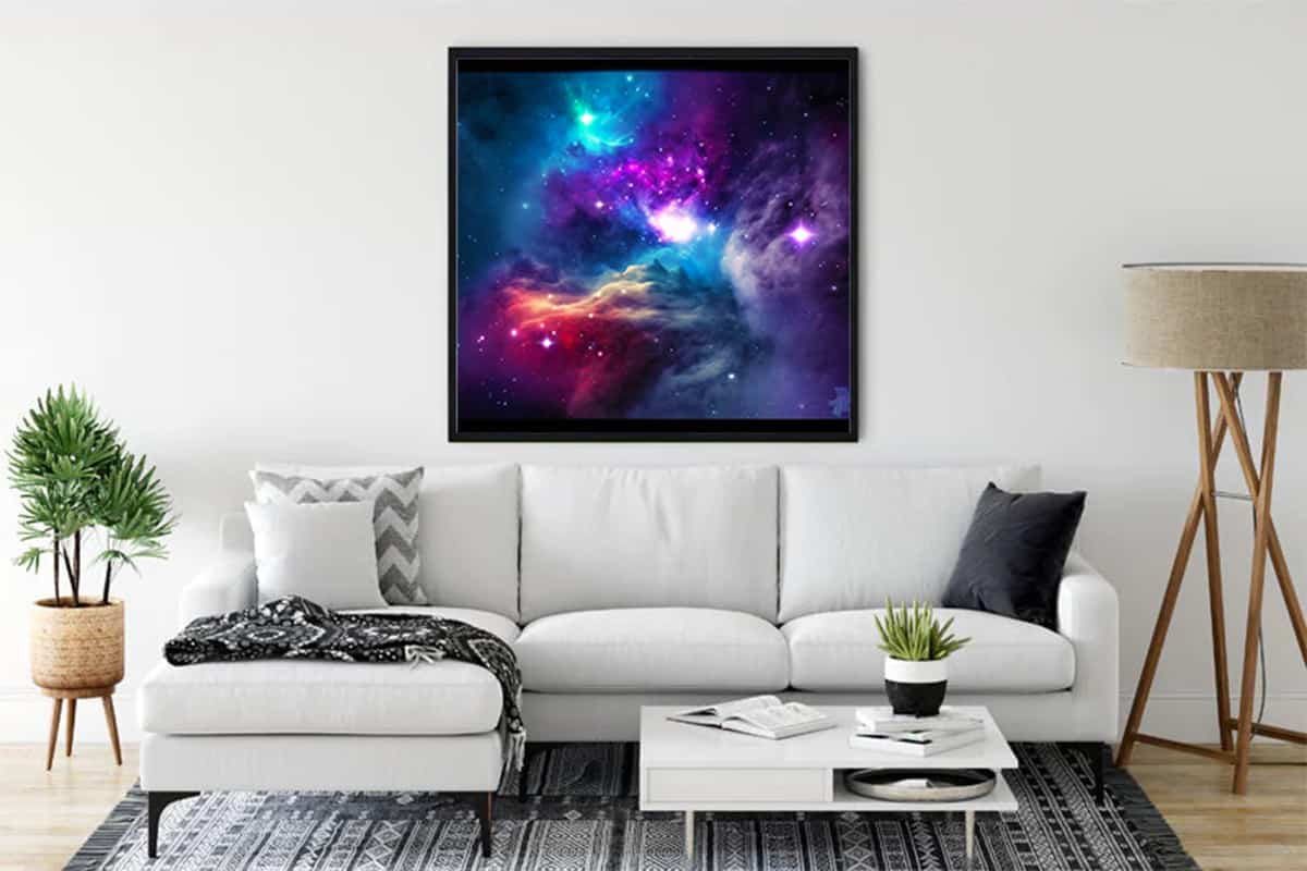 Malen nach Zahlen - Galaktisches Wunder Bild, modernes Wohnzimmer, Galaxy Wandkunst, entspannendes DIY Projekt