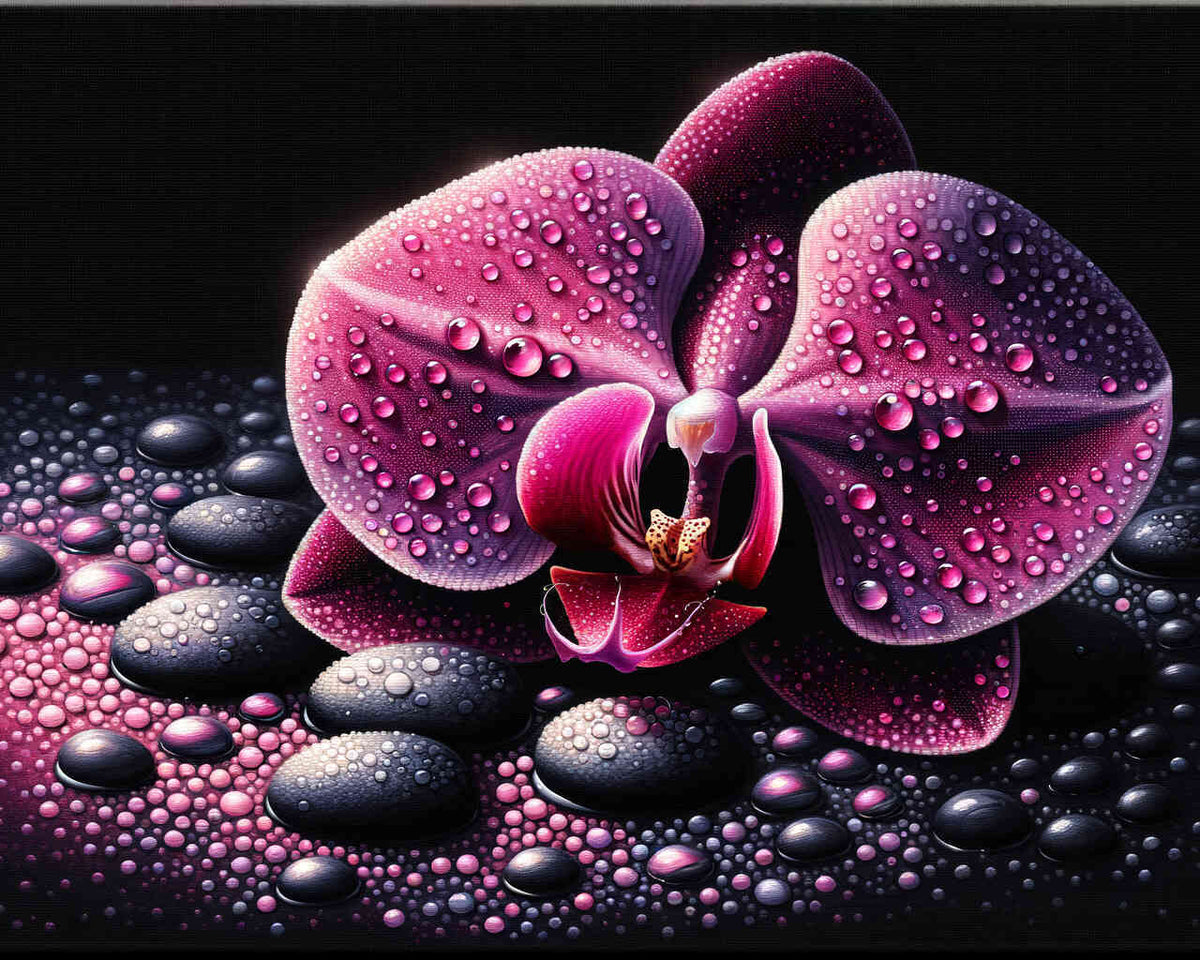 Malen nach Zahlen - Orchidee, groß